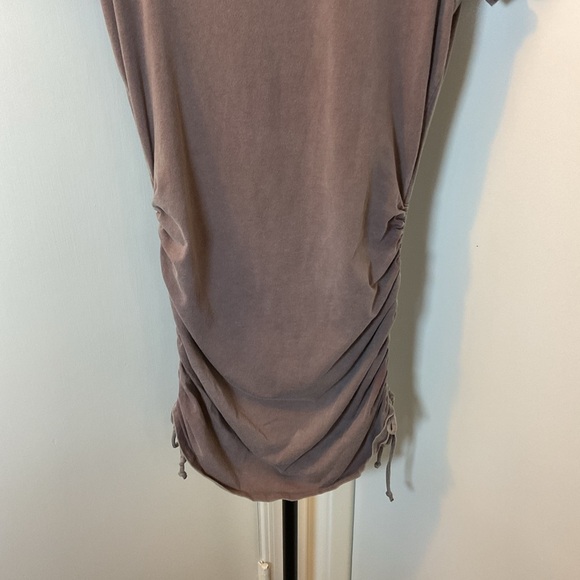9. Victorias Secret PINK Gray with Side Ruched Shirt Dress Size Large - Picture 4 of 8